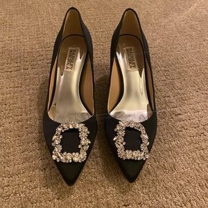 Badgley Mischka Cher Crystal Embellished Pump Black 6.5